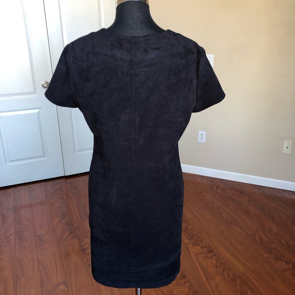 WAYF Faux Suede Lace Up Dress - Picture 5 of 8